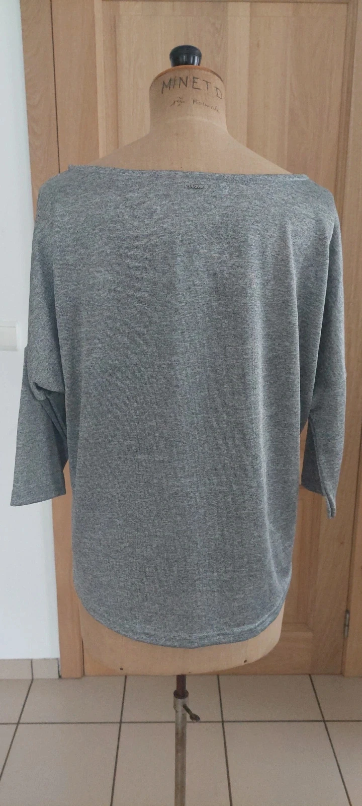 Haut ample gris chiné Supertrash - Taille M - Excellent état – photo 3
